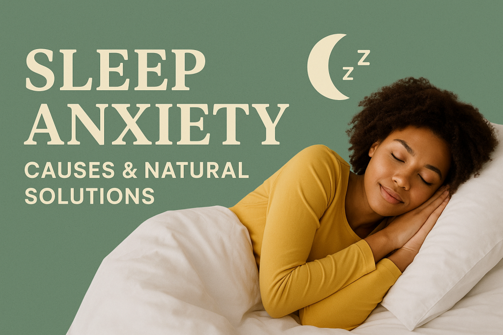 A peaceful relaxation scene representing natural solutions for sleep anxiety at Rastafari Wellness.